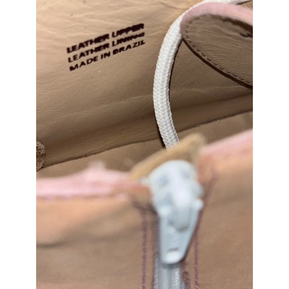 MARC JOSEPH NEW YORK Leather Chukka Boot‎ Ankle Pink Girl Kids Star Unisex 2 NEW